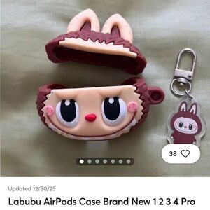 Labubu AirPods pro Case - Brown NWOT